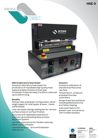 Features: Precise pressure calibration of standard surface area jaw face Temperature, pressure and dwell time digital controllers Jaws constructed in aluminium and silicon with precision ground faces Range of jaw face surfaces including Matched Crimp and Teflon Coating Auto cycle feature for greater user convenience with multiple samples