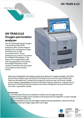 Oxtran 212 datasheet thumbnail