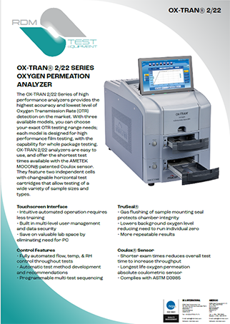 Oxtran 222 datasheet thumbnail