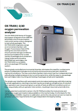 Oxtran 240 datasheet thumbnail