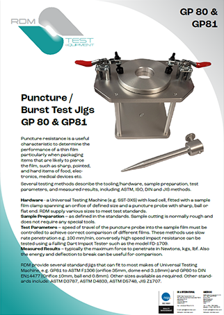 Puncture jig datasheet thumbnail